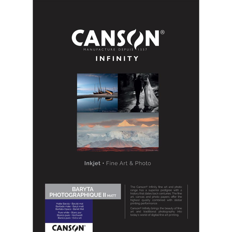 Canson Infinity Baryta Photographique II Mat 310g A2 25 feuilles