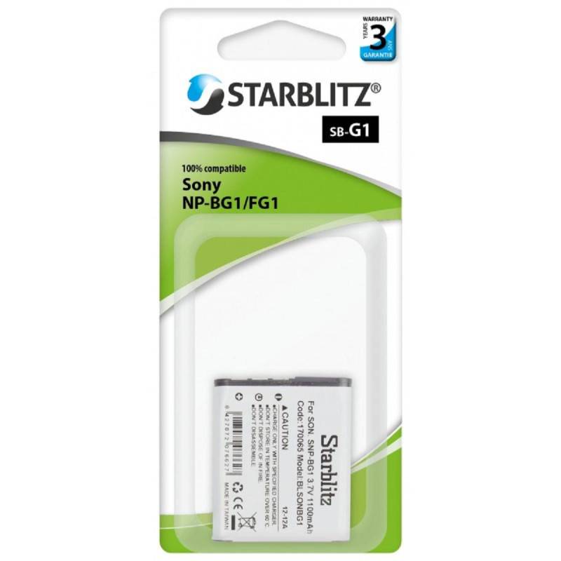 Starblitz Batterie compatible avec Sony NP-BG1/FG1