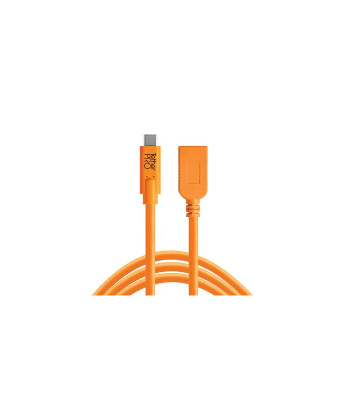 Tethertools Rallonge TetherPro USB-C vers USB Femelle 4.6m Orange
