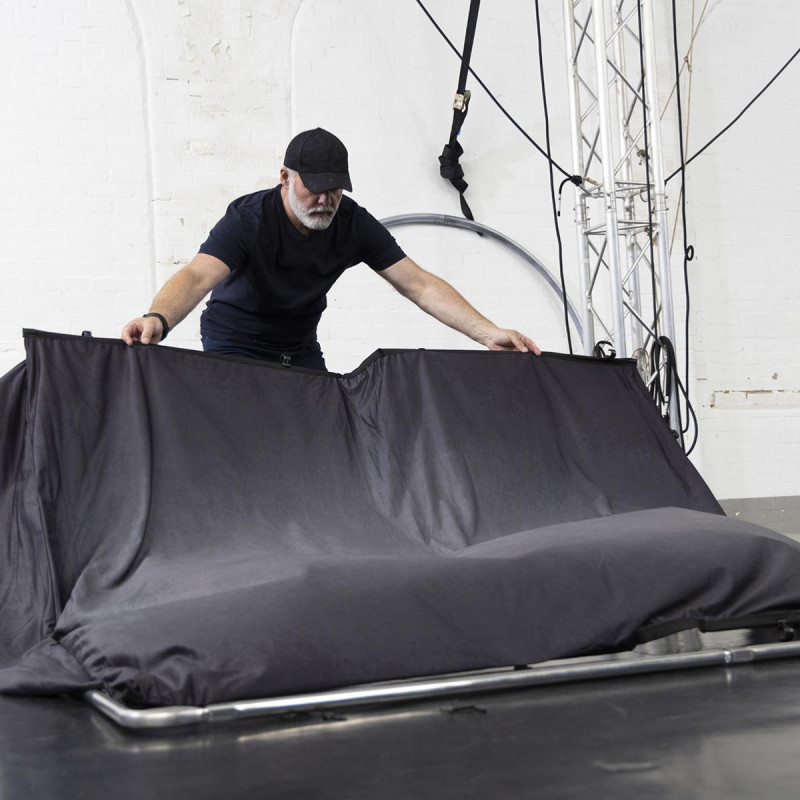 Manfrotto Fond Ezyframe Vintage 2x2,3m - Pewter