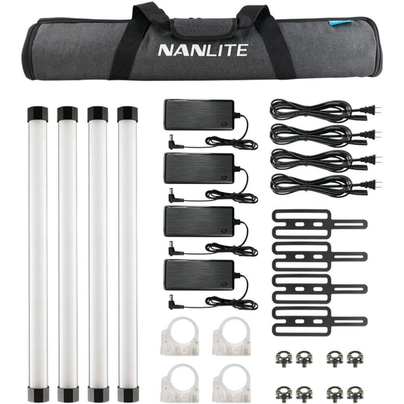 Nanlite Kit 4 PavoTube II 15x avec Batterie