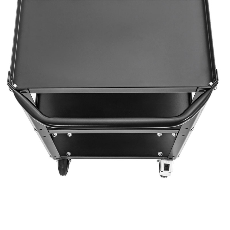 Conecarts Chariot Large 3 Plateaux avec moquette noire