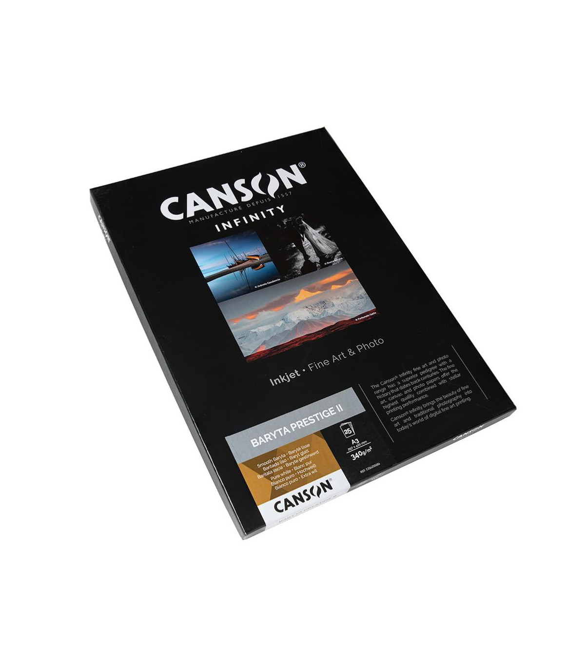 Canson Infinity Baryta Prestige II 340g A3+ / 25 feuilles