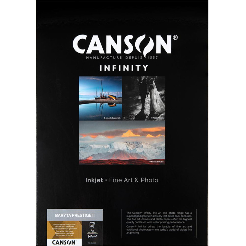 Canson Infinity Baryta Prestige II 340g A2 / 25 feuilles