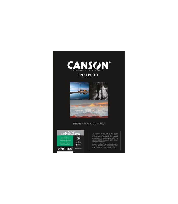 Canson Infinity Arches Aquarelle Rag 310g A4 / 25 feuilles