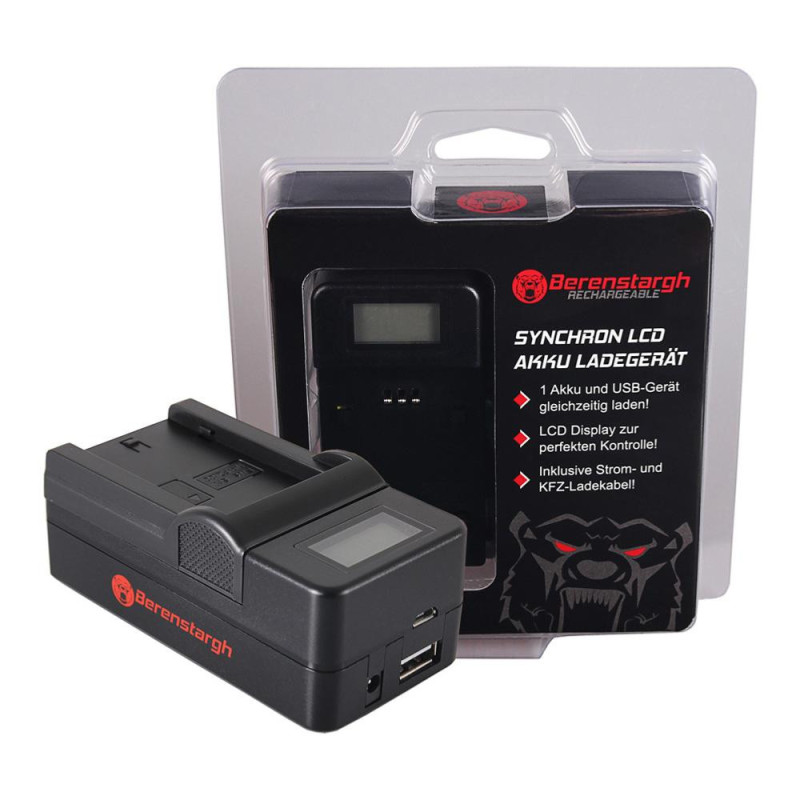 Berenstargh Chargeur USB pour batterie Sony NP-FZ100