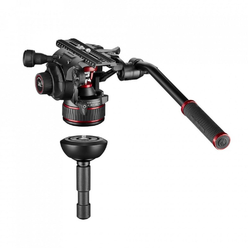 Manfrotto Nitrotech 612 et Trépied Twin-Leg Carbone Entretoise Sol