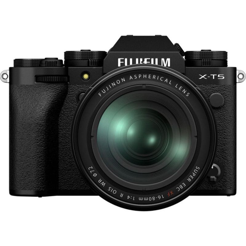 Fujifilm Kit X-T5 Noir avec Objectif XF 16-80 mm f/4 R OIS WR