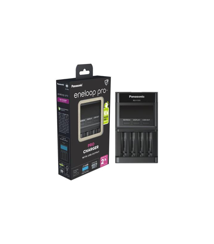 Panasonic Chargeur Eneloop LCD Pro BQ-CC65 ERP