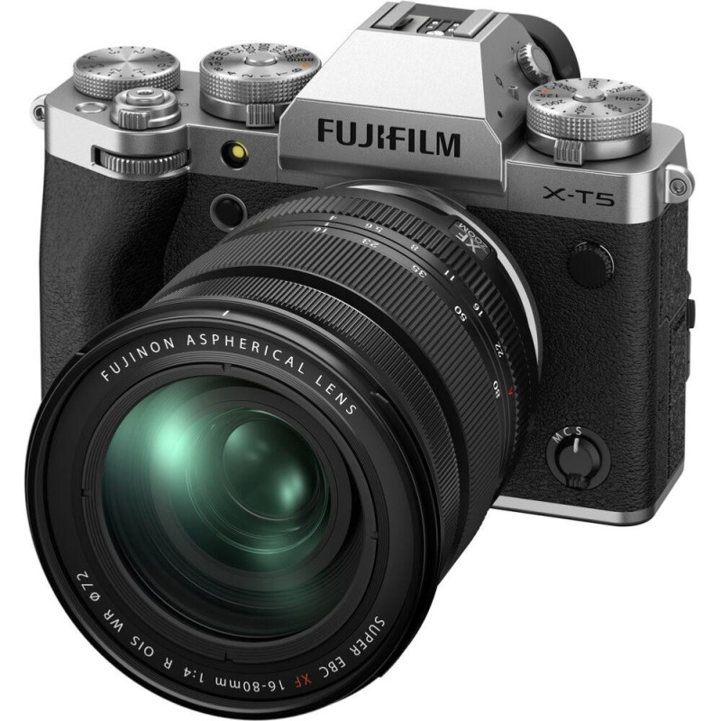 Fujifilm Kit X-T5 Silver avec Objectif XF 16-80 mm f/4 R OIS WR