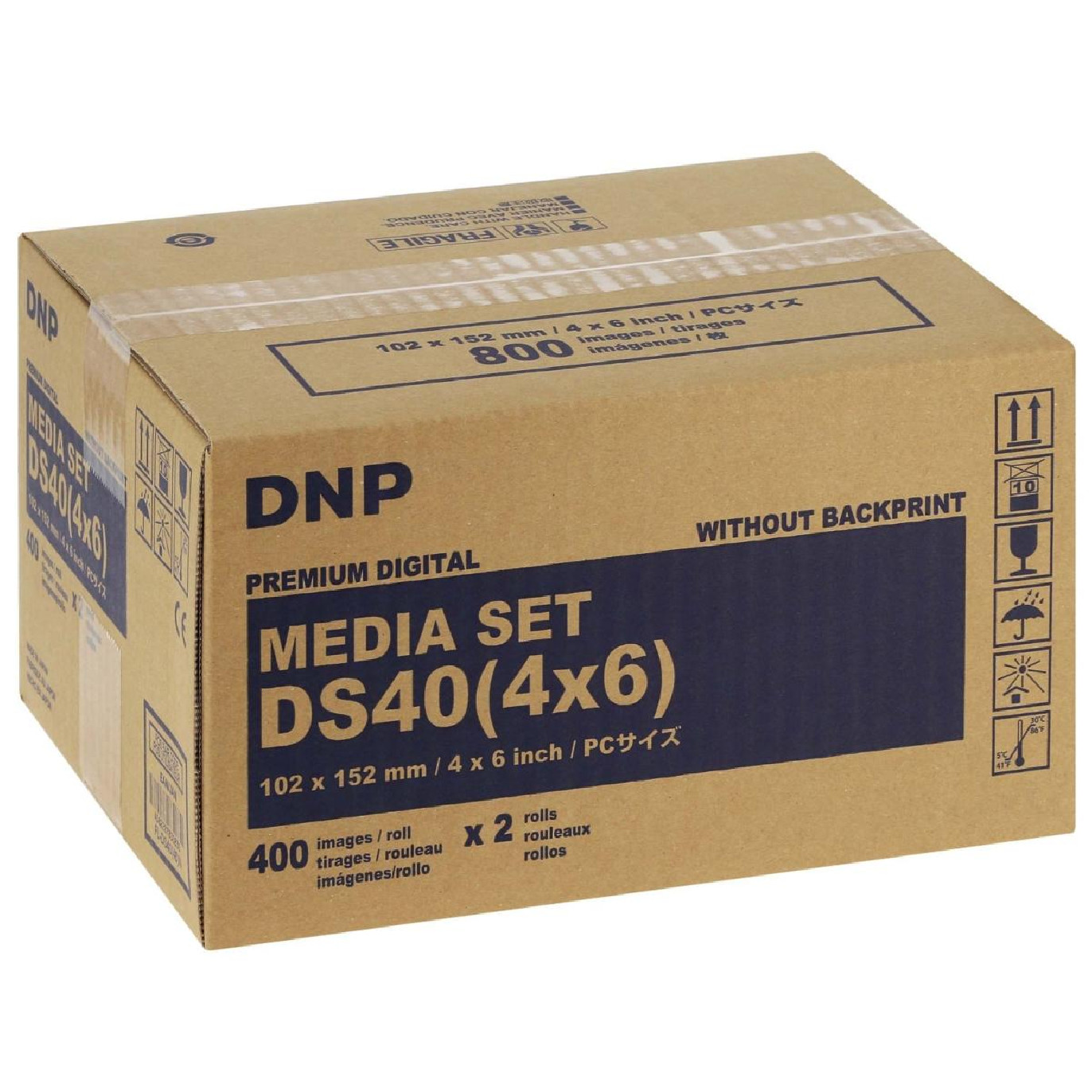 DNP kit d'impression DS40 10x15cm - Sans Marquage - Prophot