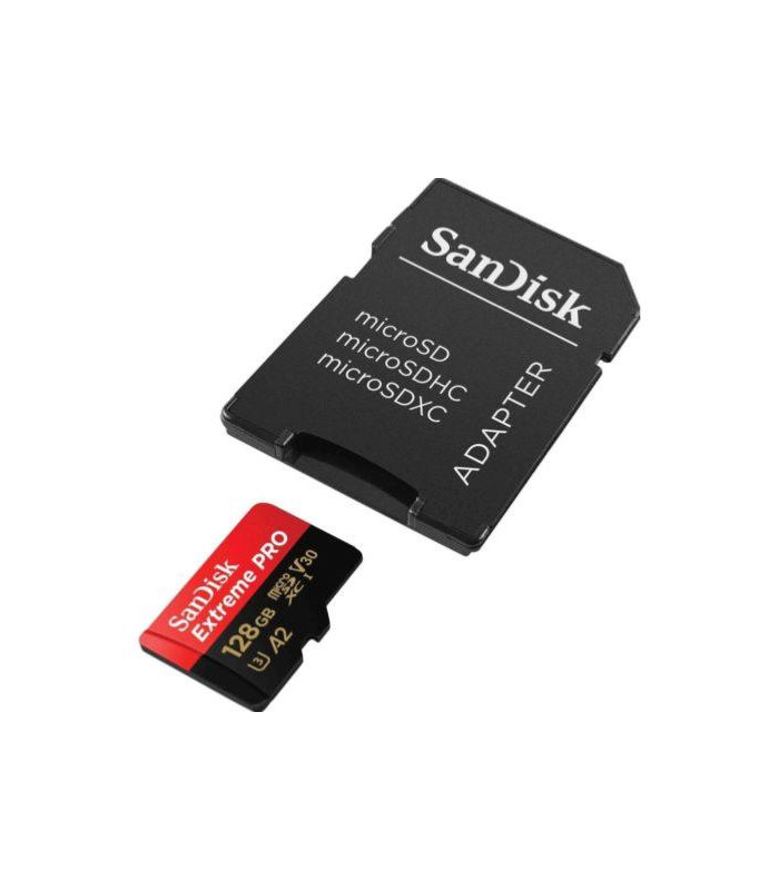 SanDisk Carte Micro SDXC Extreme Pro 128GB 200Mb avec Adaptateur