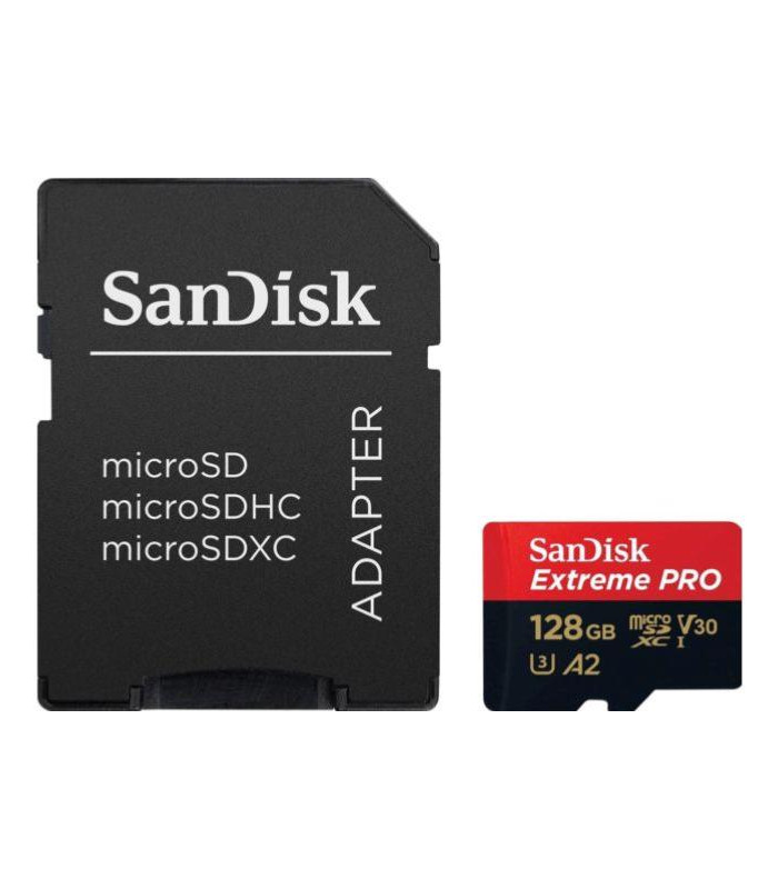 SanDisk Carte Micro SDXC Extreme Pro 128GB 200Mb avec Adaptateur
