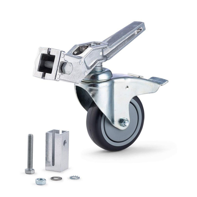 Avenger Lot de 3 Roues à frein pour pieds 20x20mm et 25x25mm