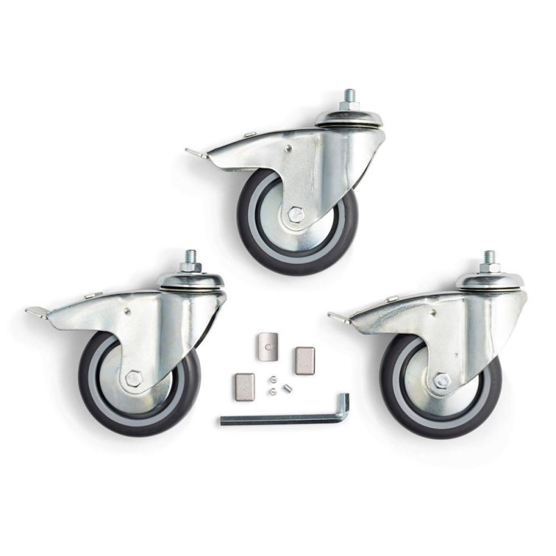 Manfrotto Jeu de 3 Roulettes D.100mm avec Freins 104G