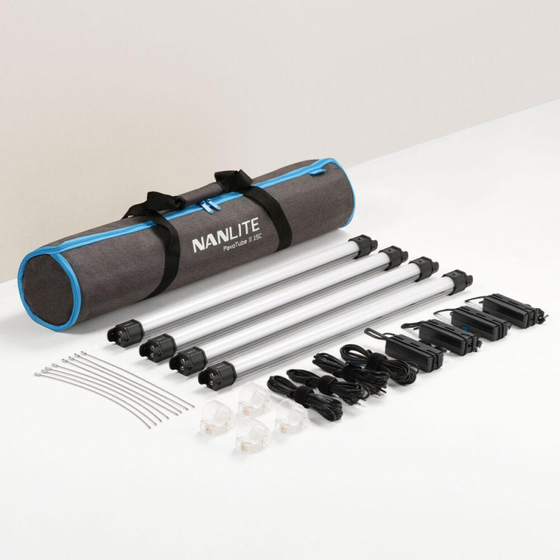 Nanlite Pavotube 15C II LED Fluo RVB 60cm - Kit de 4 lampes