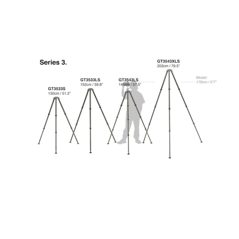 Gitzo Trépied Systematic Série 3 - 3 Sections - Gitzo - Prophot