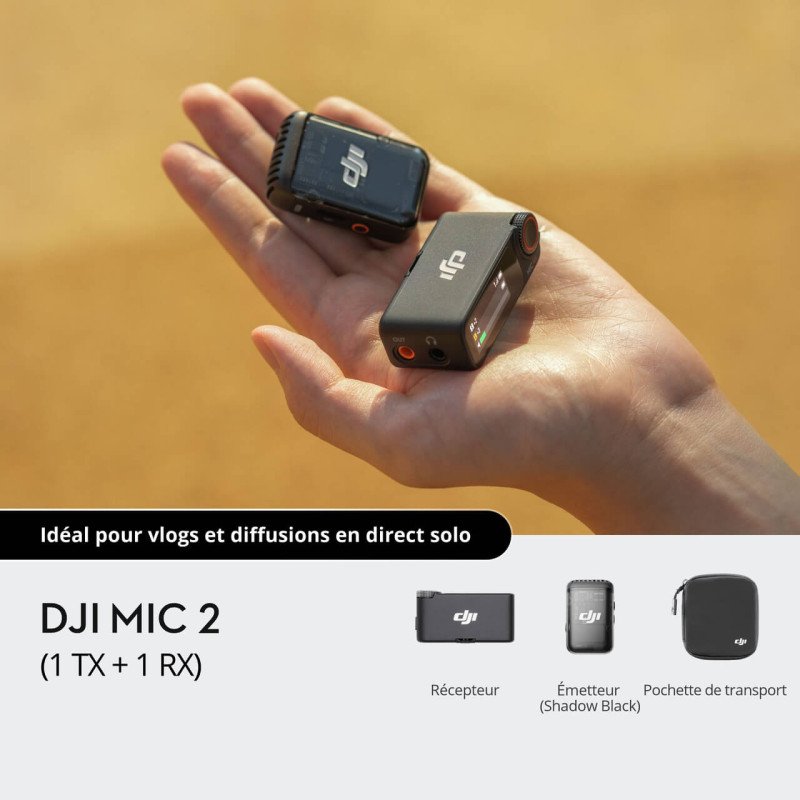 Dji Mic 2 - 1RX + 1TX - DJI - Prophot