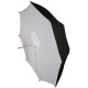 Visico Parapluie 2 en 1 Noir / Argent et Translucide 100 cm - Visico - Prophot