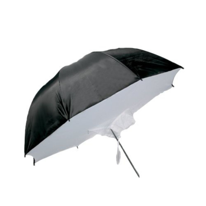 Visico Parapluie 2 en 1 Noir / Argent et Translucide 80 cm - Visico - Prophot