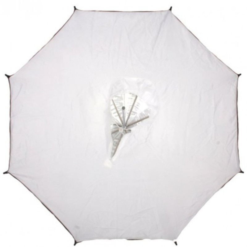 Visico Parapluie 2 en 1 Noir / Argent et Translucide 80 cm - Visico - Prophot