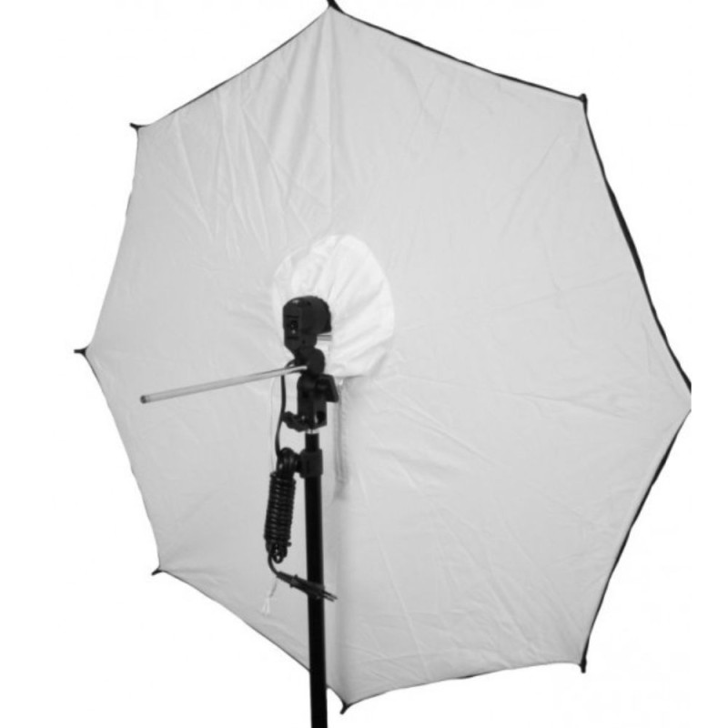 Visico Parapluie 2 en 1 Noir / Argent et Translucide 80 cm - Visico - Prophot