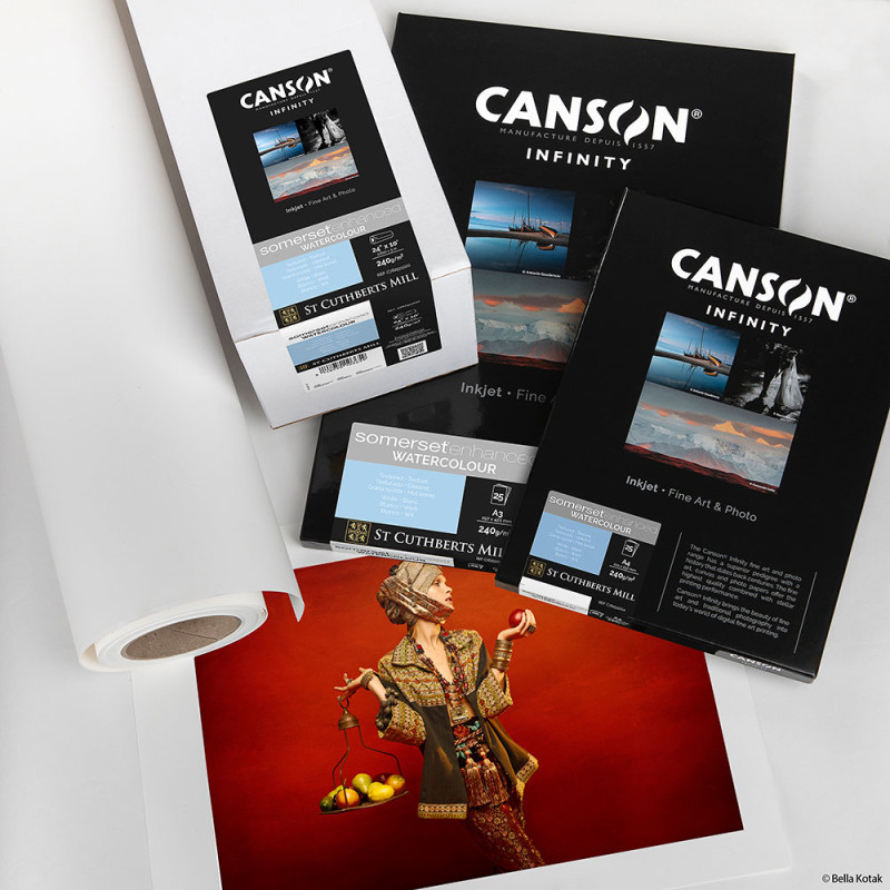 Canson Infinity Somerset Enhanced Watercolour Rag 240g A4 / 25f - Canson - Prophot