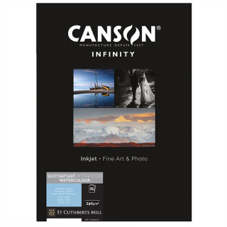Canson Infinity Somerset Enhanced Watercolour Rag 240g A3+ / 25f