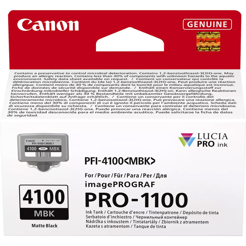 Canon Encre PFI-4100MBK 80ml - Noir Mat - Canon - Prophot