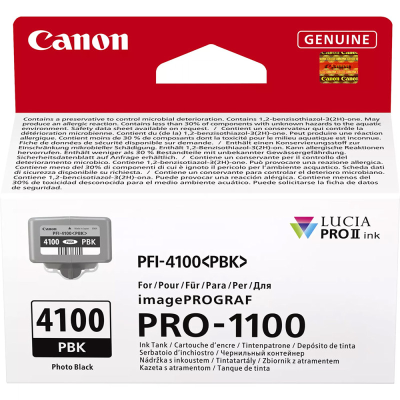 Canon Encre PFI-4100PBK 80ml - Noir Photo - Canon - Prophot