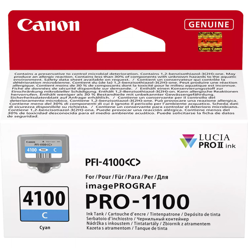 Canon Encre PFI-4100C 80ml - Cyan - Canon - Prophot