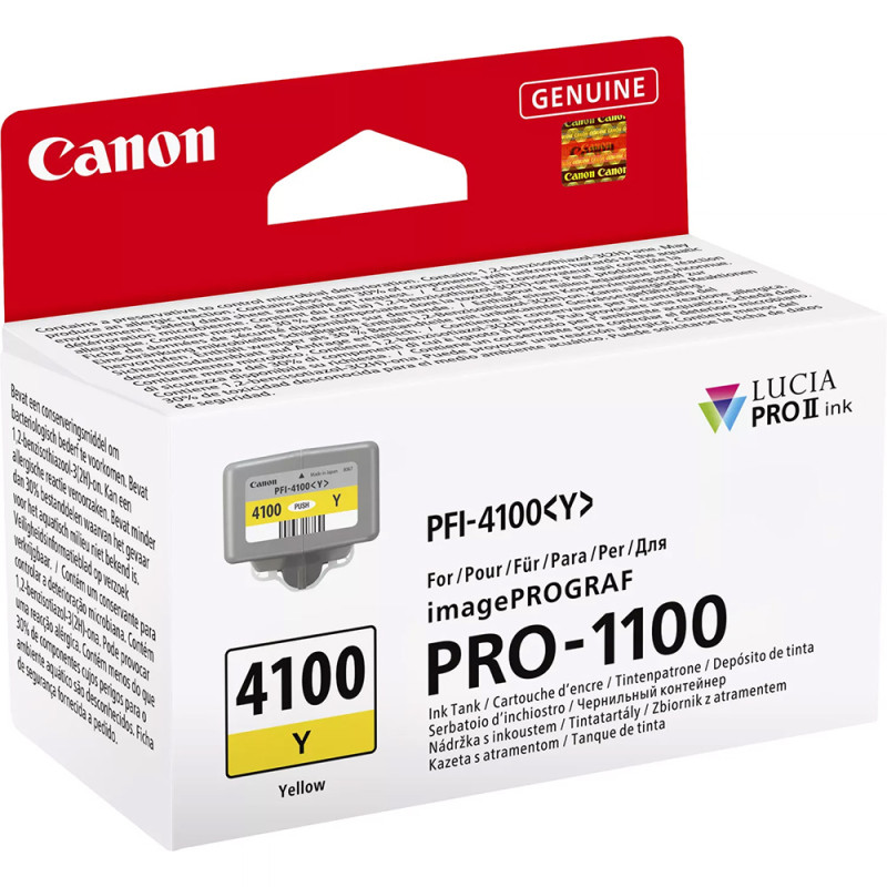 Canon Encre PFI-4100Y 80ml - Jaune - Canon - Prophot