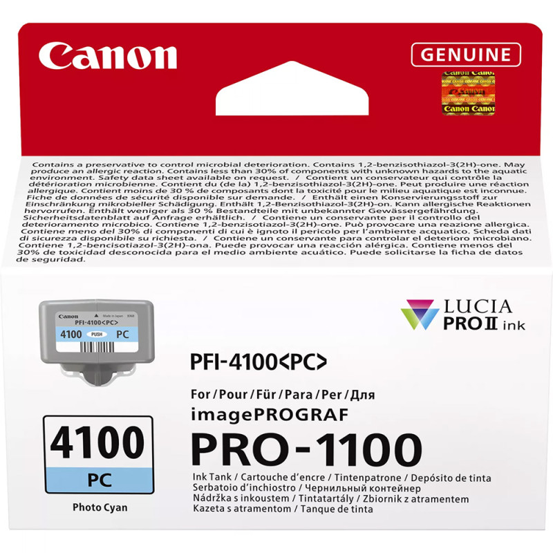 Canon Encre PFI-4100PC 80ml - Cyan Photo - Canon - Prophot
