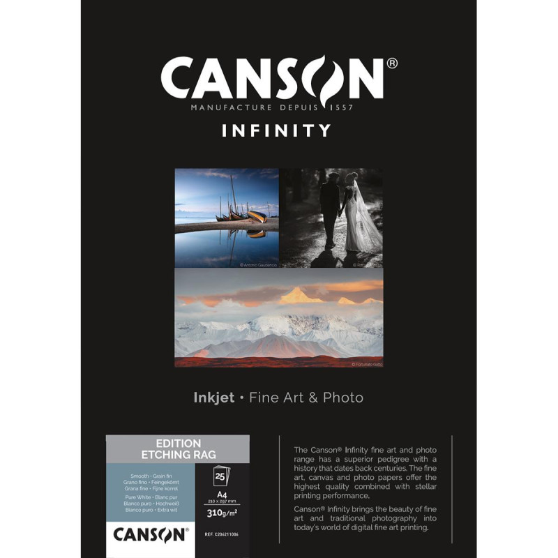 Canson Infinity Edition Etching Rag A4 310g / 25 feuilles