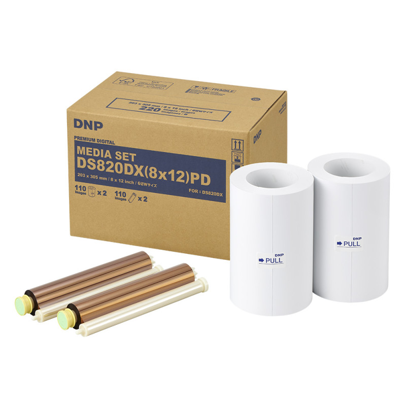 DNP Kit d'impression Premium Recto 20x30cm pour DS820DX - 220 Tirages - DNP - Prophot