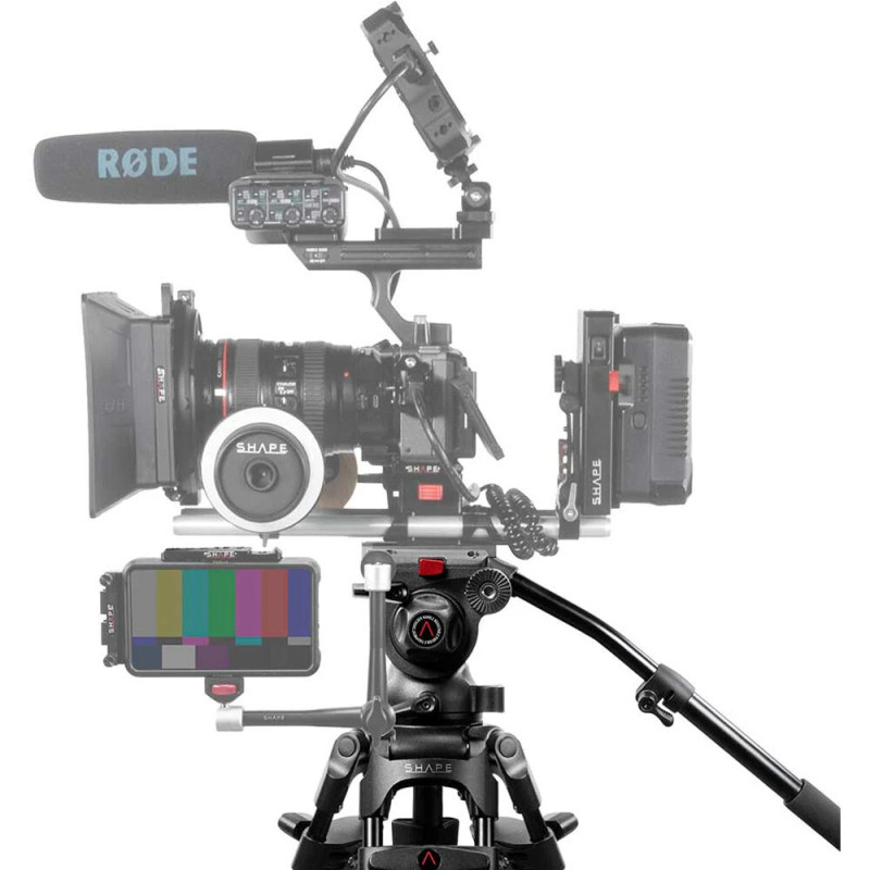 Shape Kit Trépied Vidéo 3 sections avec Rotule 75mm STF11 - Shape - Prophot