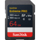 Sandisk Carte Mémoire SDXC Extreme Pro UHS-II 64 Go 300Mb/s V90 - Sandisk - Prophot