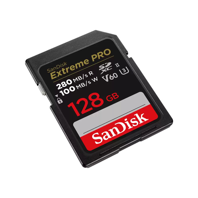 Sandisk Carte Mémoire SDXC Extreme Pro UHS-II 128GB 280Mb/s V60 - Sandisk - Prophot