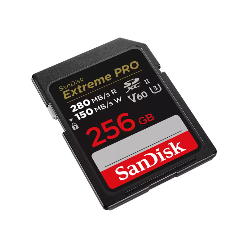 Sandisk Carte Mémoire SDXC Extreme Pro UHS-II 256GB 280Mb/s V60 - Sandisk - Prophot