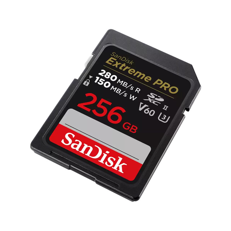 Sandisk Carte Mémoire SDXC Extreme Pro UHS-II 256GB 280Mb/s V60 - Sandisk - Prophot