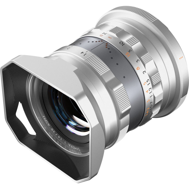 Thypoch Objectif Simera 28mm f/1.4 Silver - Monture RF - Thypoch - Prophot