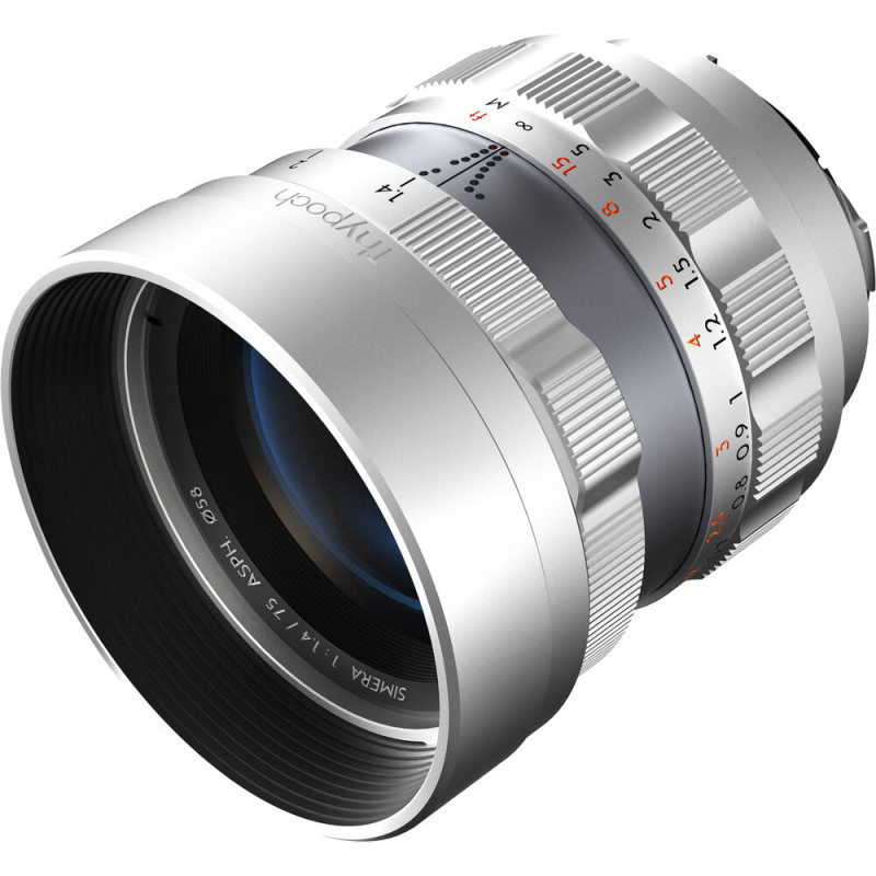 Thypoch Objectif Simera 75mm f/1.4 Silver - Monture M - Thypoch - Prophot