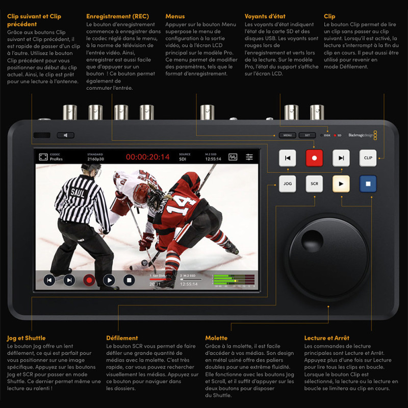 Blackmagic HyperDeck Shuttle 4K Pro - Blackmagicdesign - Prophot