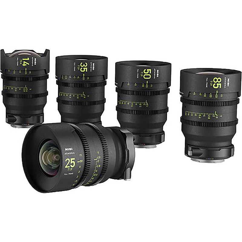 NiSi Kit d'Objectifs Cinéma Athena Prime FF 14-25-35-50-85mm - Montur - Nisi - Prophot