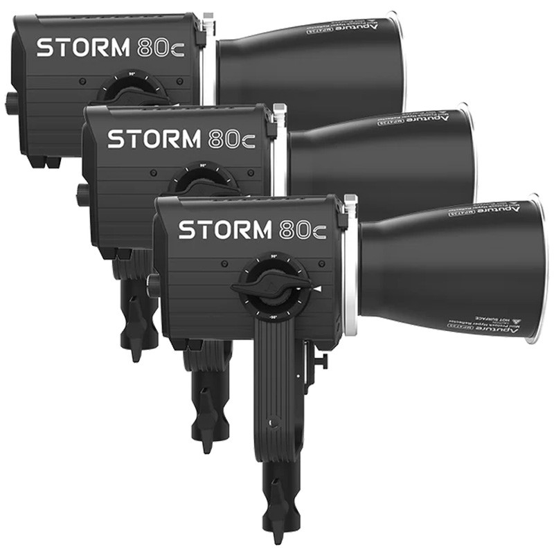 Aputure Kit de 3 Torches STORM 80c - Aputure - Prophot