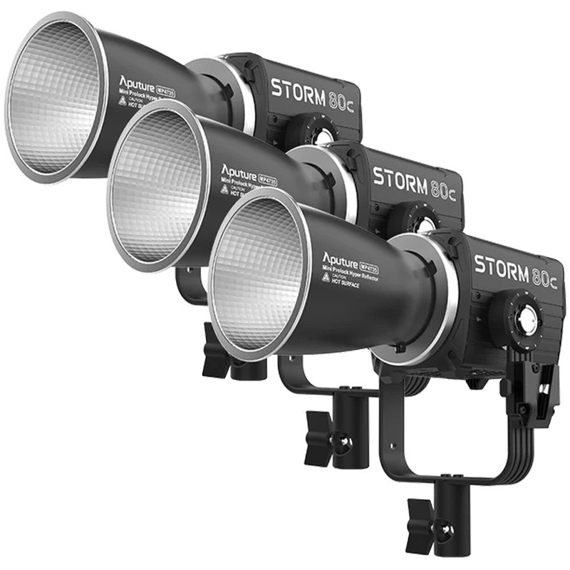 Aputure Kit de 3 Torches STORM 80c - Aputure - Prophot