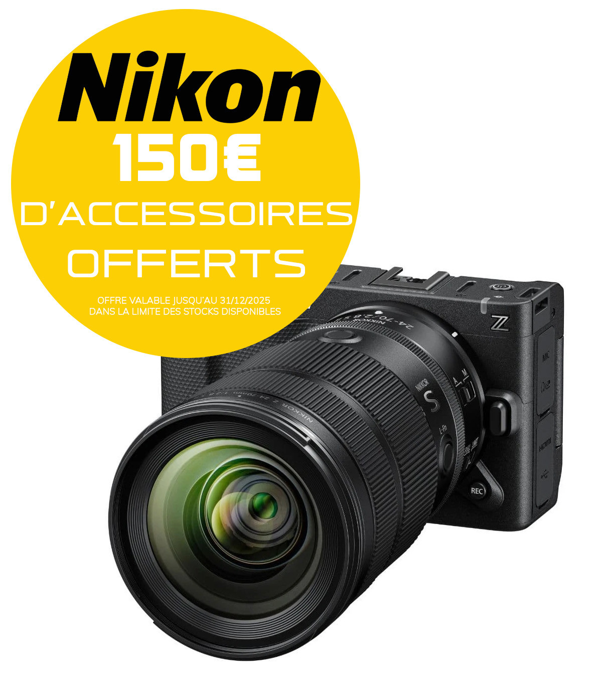 Caméra Nikon ZR + objectif 24-70mm -  - Prophot