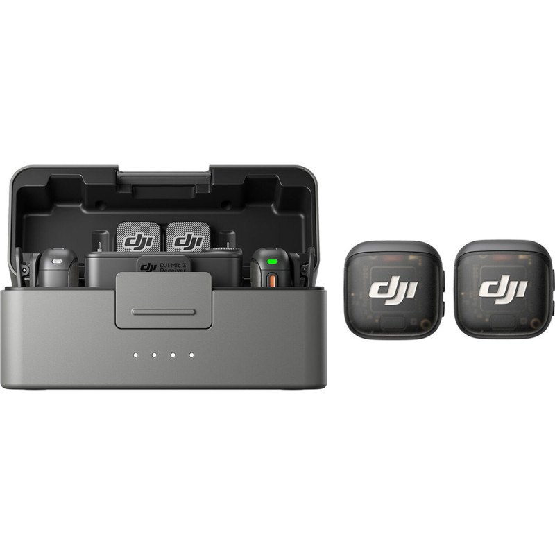 Dji Microphone sans fil Mic 3 (2TX - 1RX - Boîtier de Recharge) - DJI - Prophot