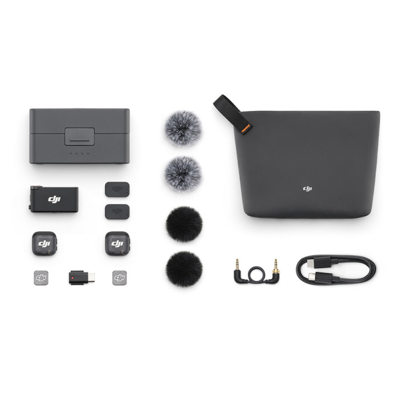 Dji Microphone sans fil Mic 3 (2TX - 1RX - Boîtier de Recharge) - DJI - Prophot