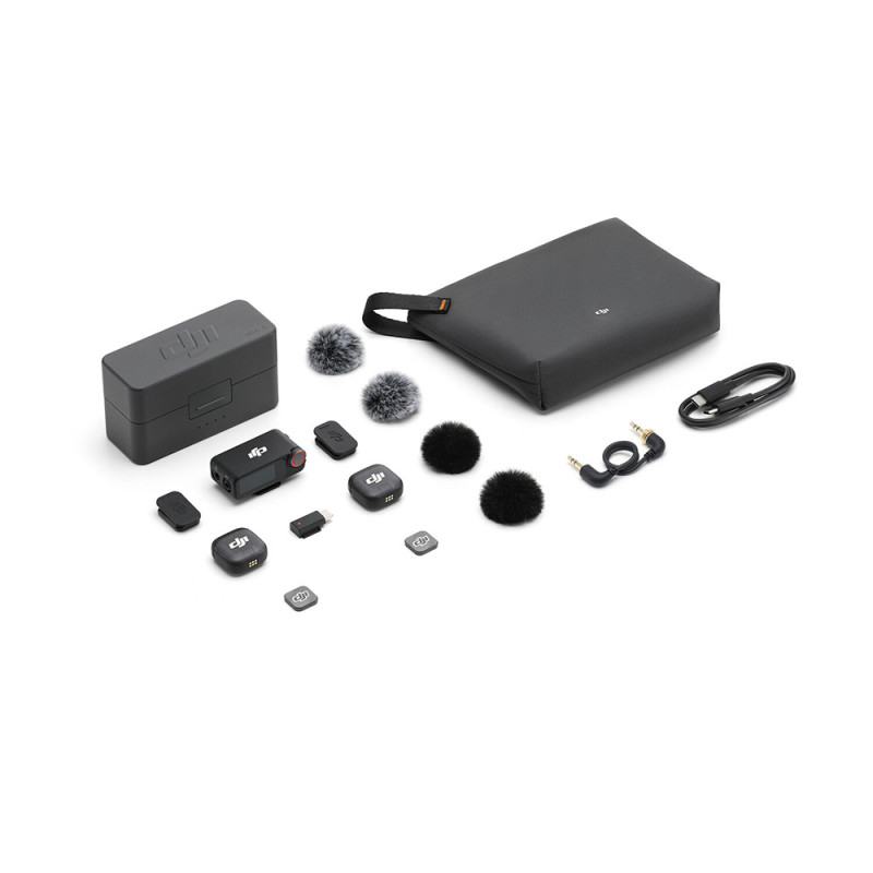 Dji Microphone sans fil Mic 3 (2TX - 1RX - Boîtier de Recharge) - DJI - Prophot